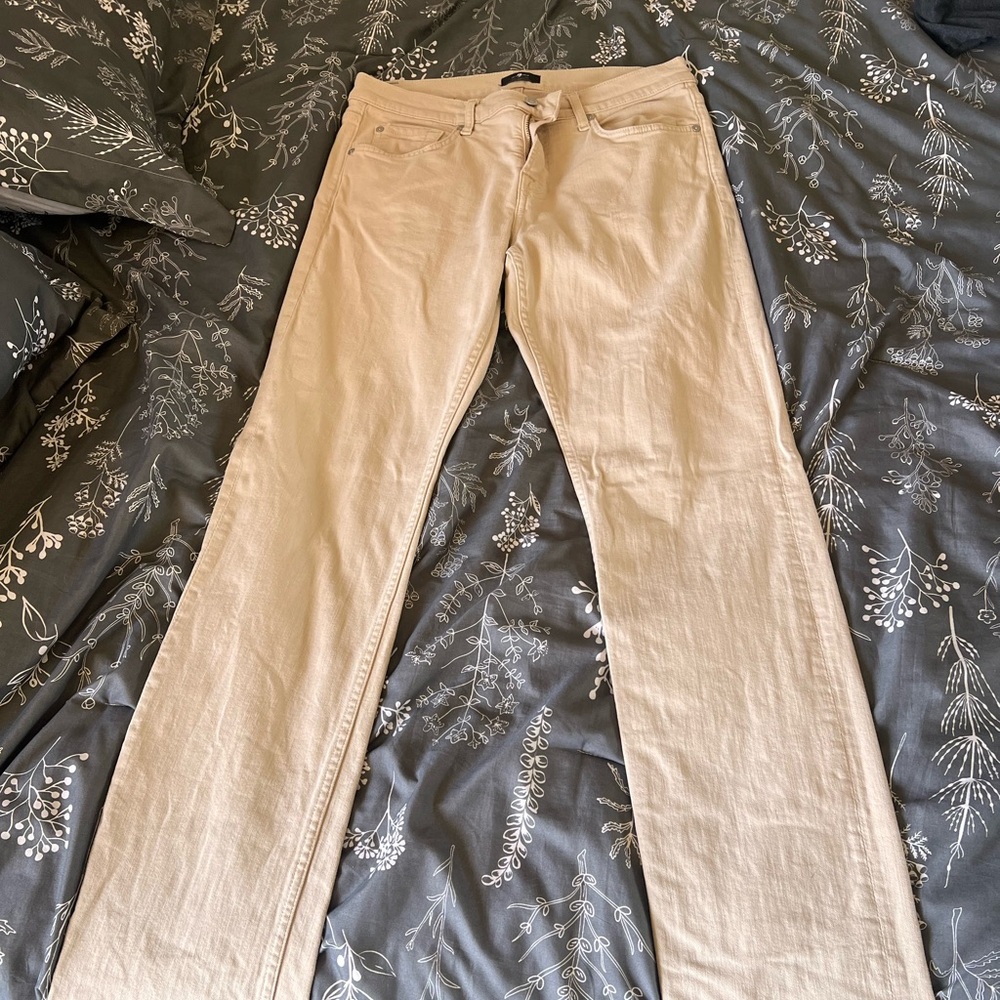 7 For All Mankind Tan Pants (32x32)